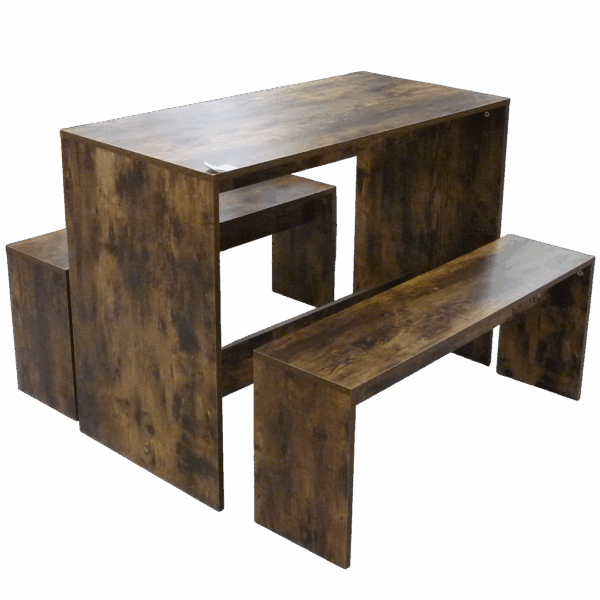 Table + 2 bancs