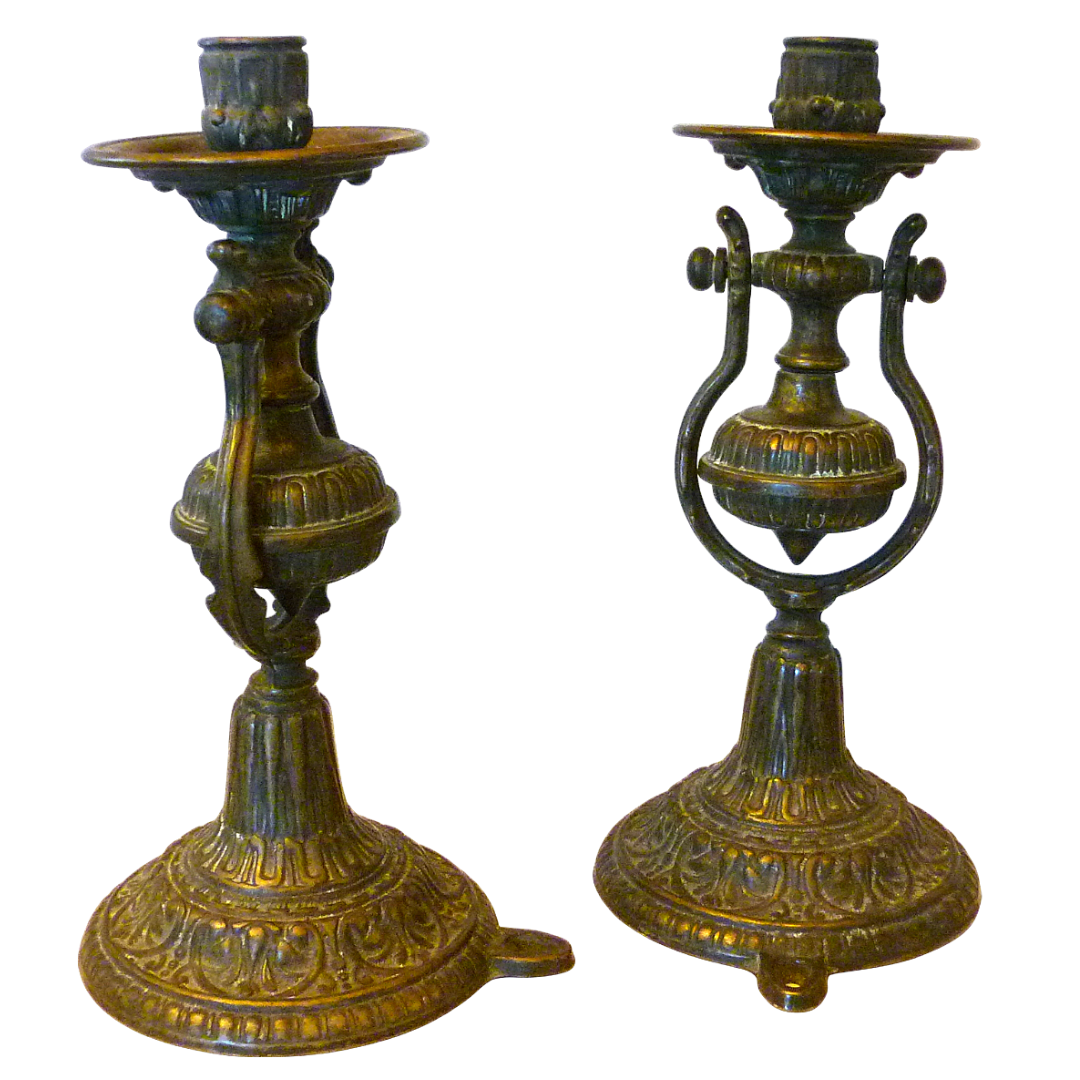 Paire de bougeoirs à balancier – Image 7